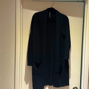 Athletica xs long black cardigan. No tags, never worn
